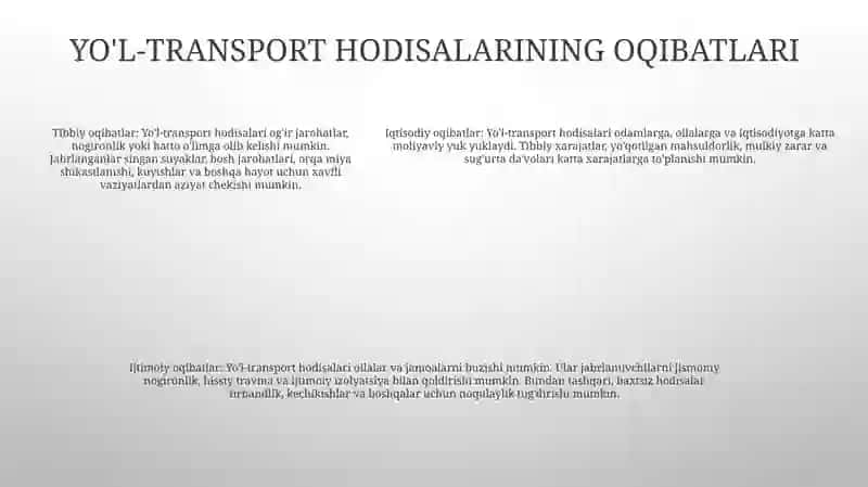 Yól Harakati Xavfsizligi 4