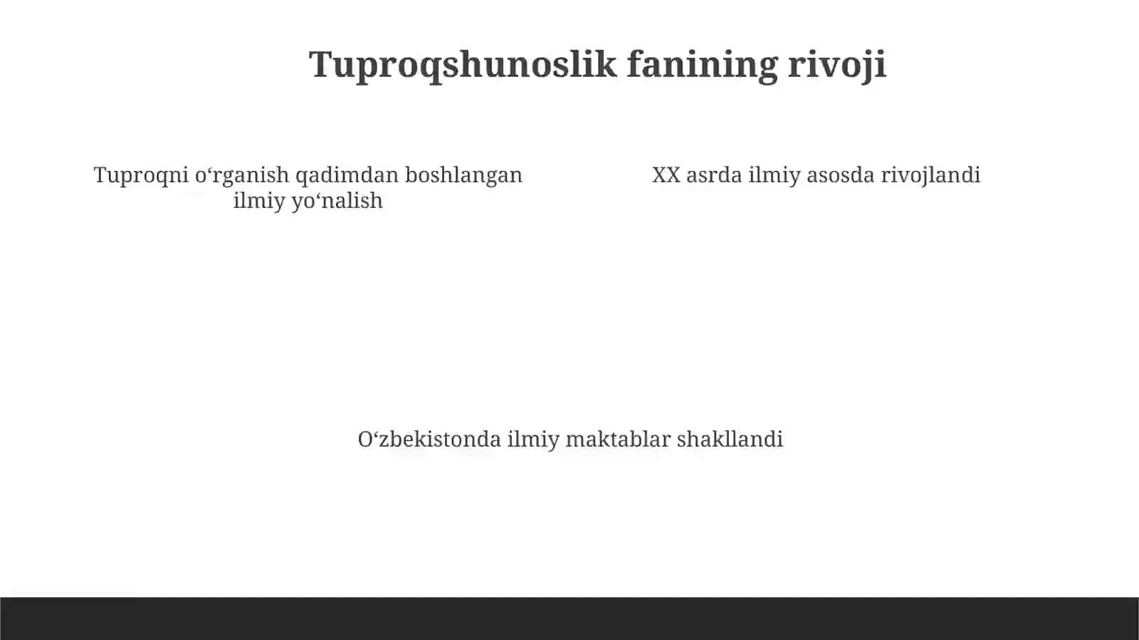 Tuproqlarni tadqiq etishda oʻzbek olimlarining hissasi 4