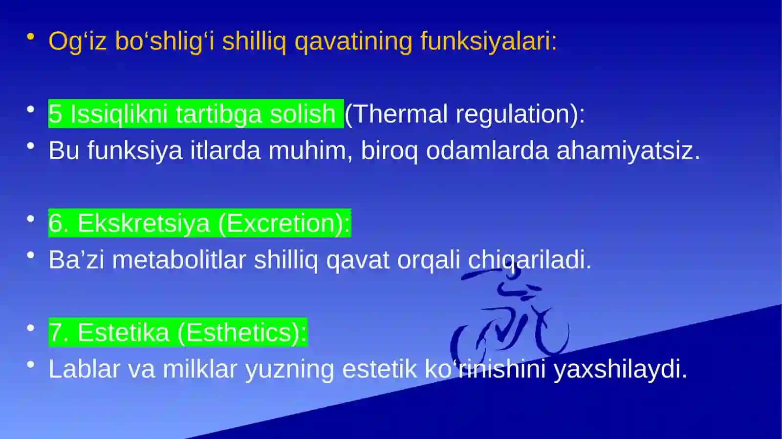 Og'iz bo'shlig'i shilliq qavati o'ziga xos xususiyatlari, kasaliklar tasnifi 4