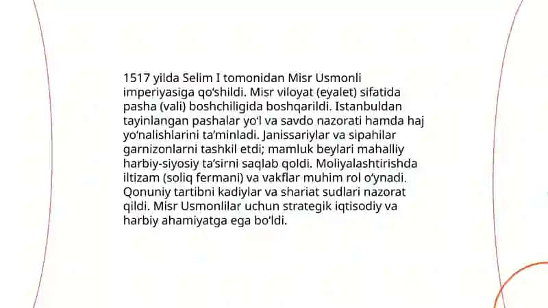 Arab viloyatlarida Usmonli imperiyasi 4