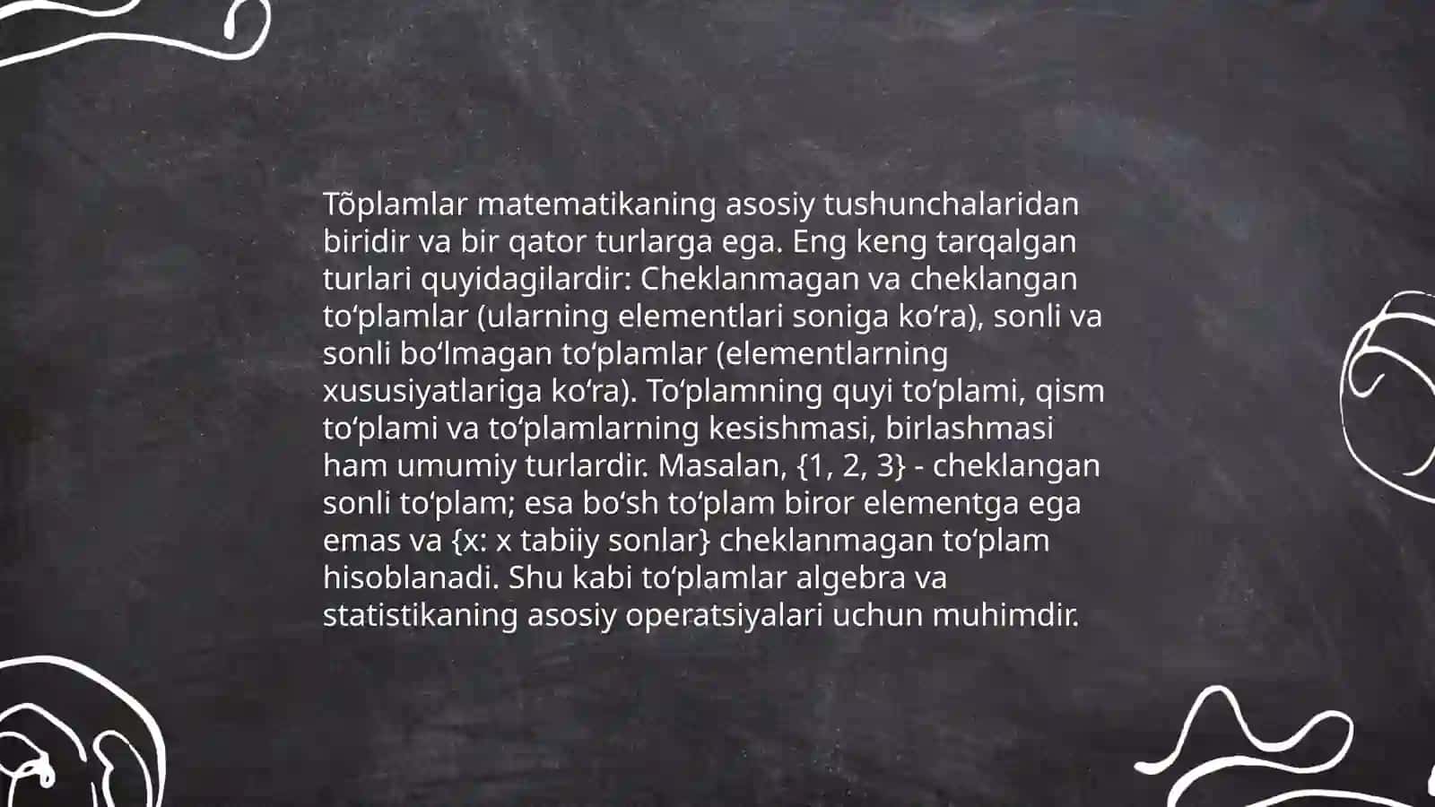 Tõplam tushunchasi va ular ustida amalar 4