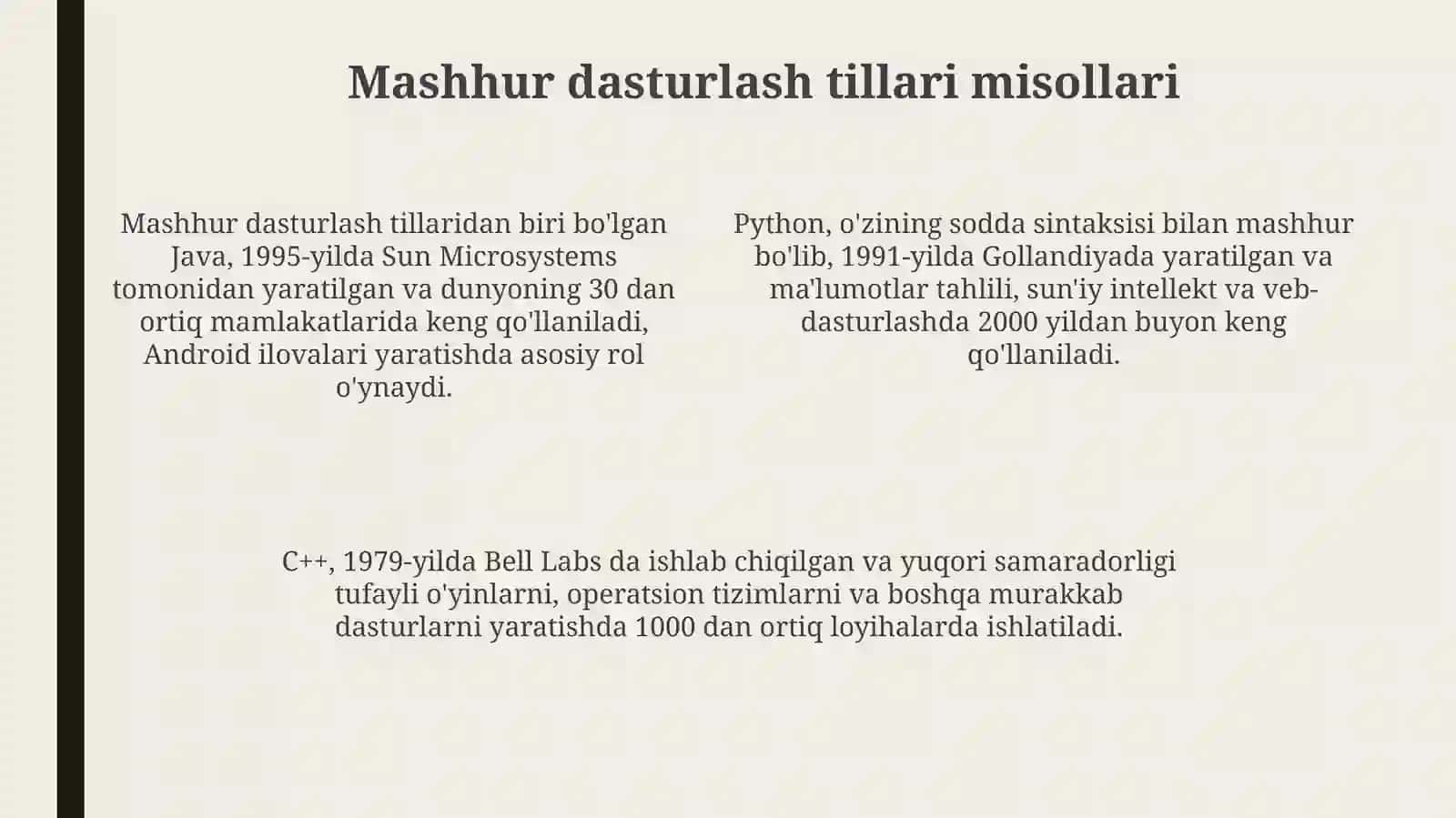 Dasturlashtillariningtasnifi 4