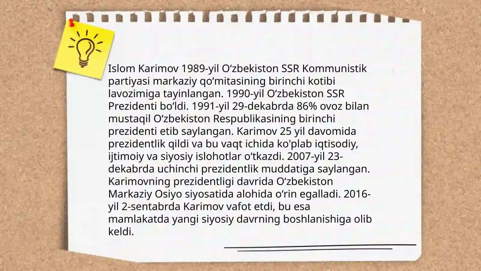 Islom Karimovning hayoti 4