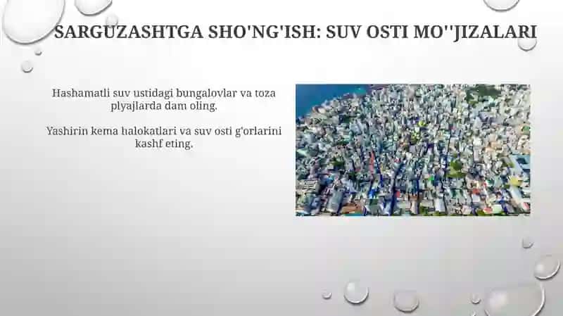 Maldiv orollari turizm reklamasi 4