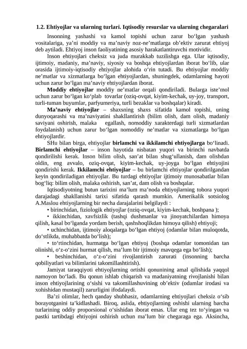 IQTISODIYOT NAZARIYASI FANI 4