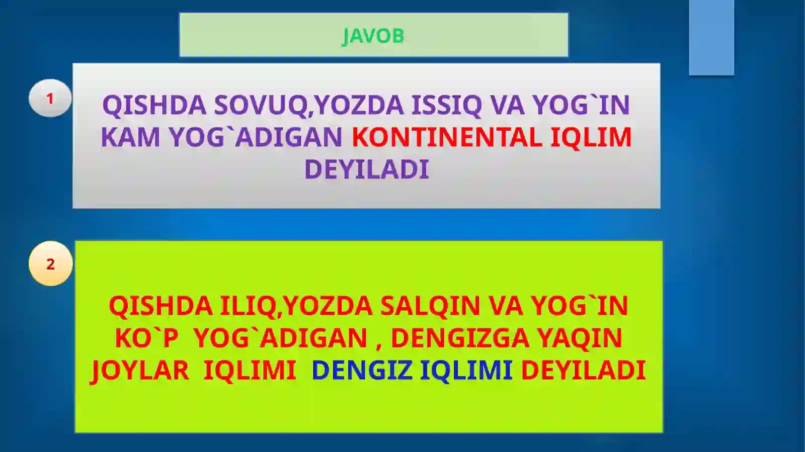 6-sinf Tabiiy fan Ekosistemadagi o'zaro munosabatlar bir soatlik ochiq dars ishlanma 4