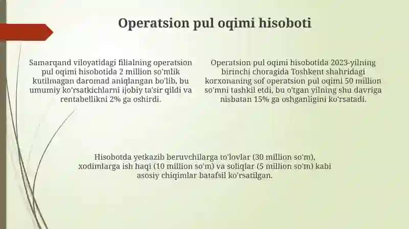 Daromadlar hisoboti 4
