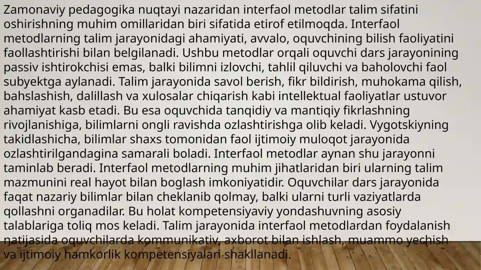 Biologiya - INSERT Usulidan Foydalanish 4