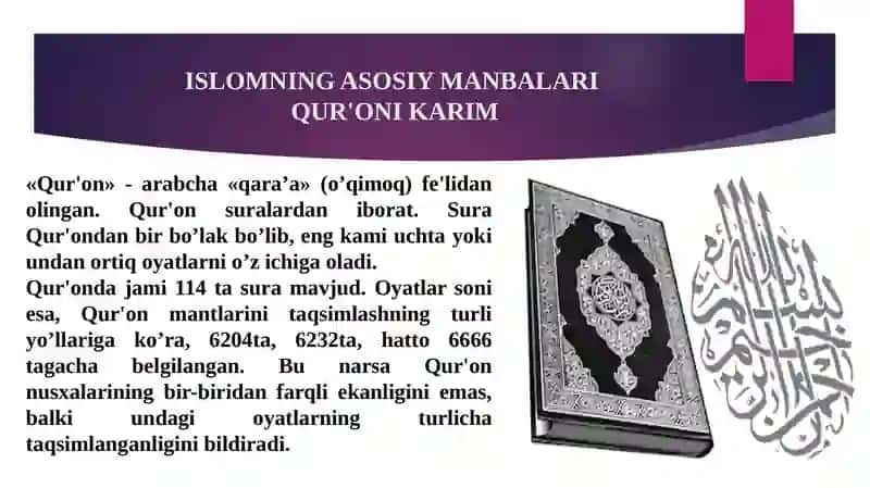 Islomdinining aqidaviyyo`nalishlari va maktablari 4