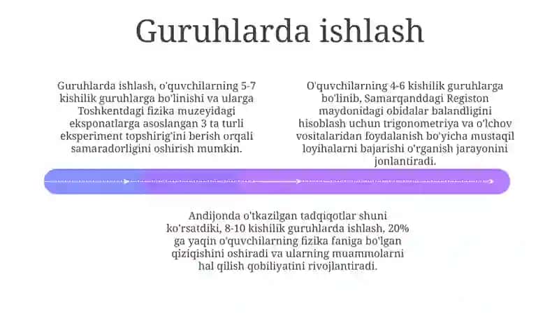 Fizika darslarida so'rovga asoslangan ta'limdan foydalanish 4