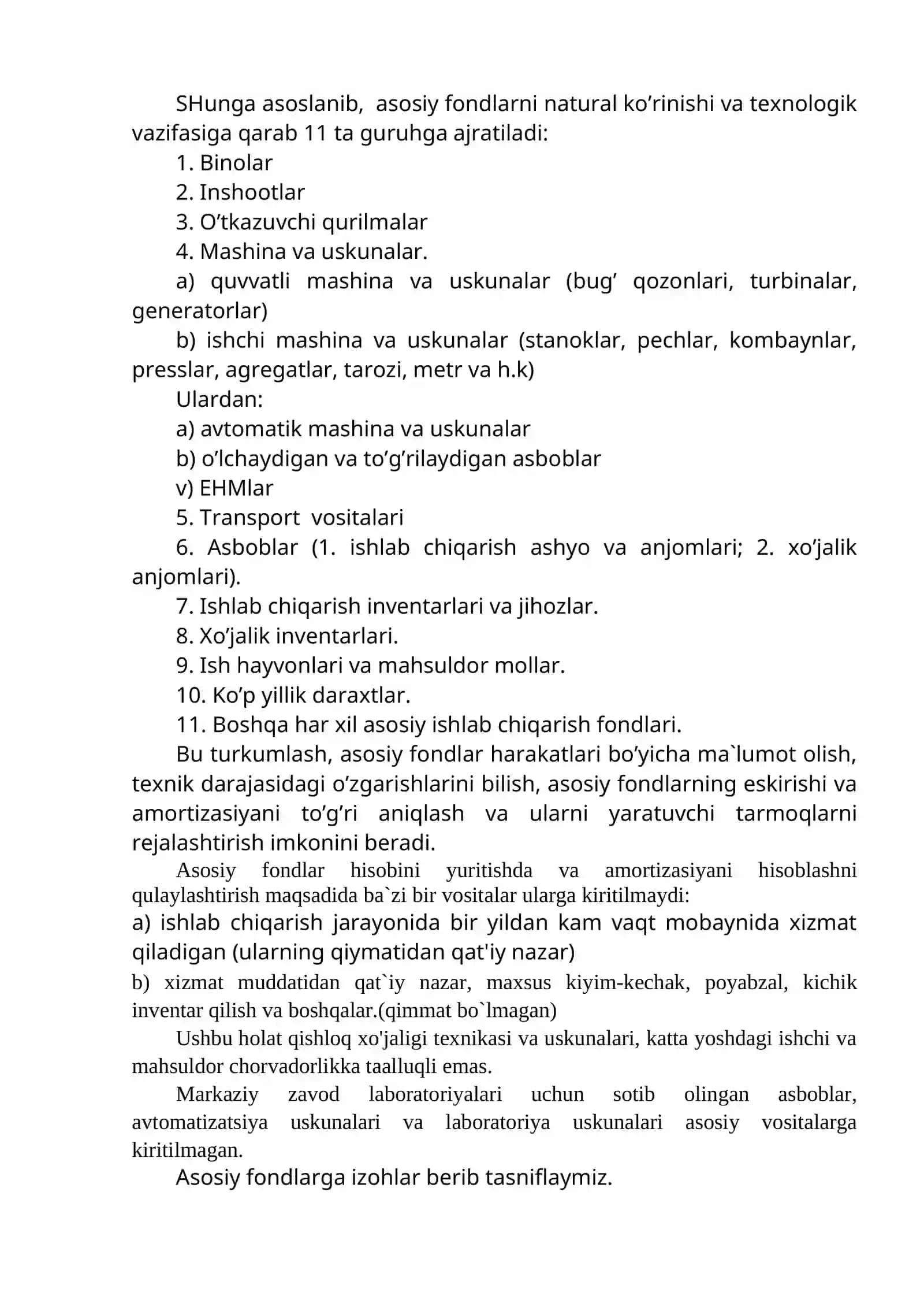 KORXONANING ASOSIY FONDLARI VA ISHLAB CHIQARISH QUVVATLARI 4
