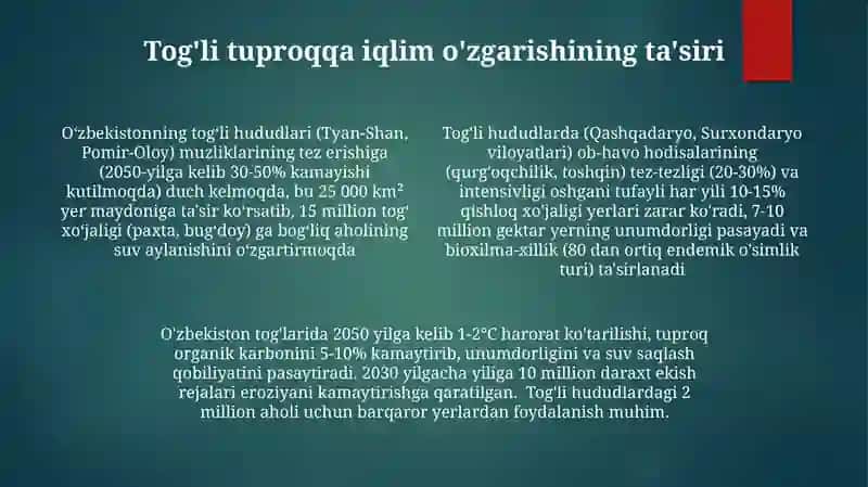 Tuproq geografiyasi va uning muhofaza qilish 4