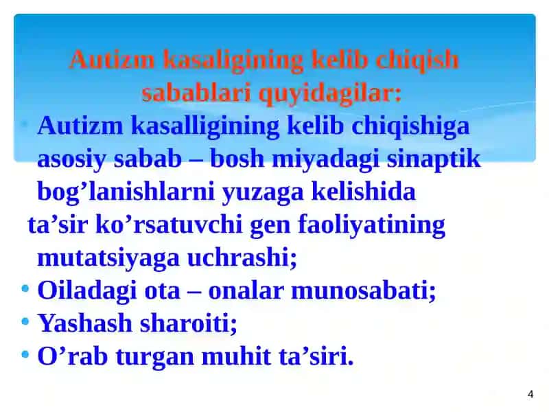 Bolalar autizmi 4