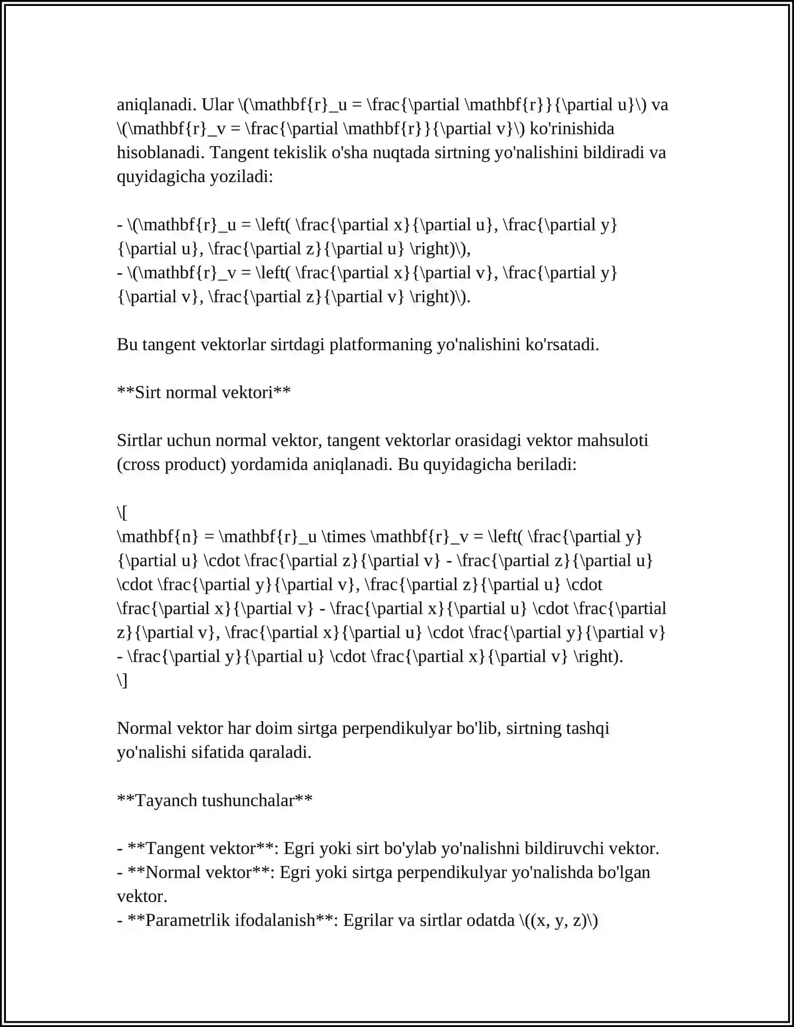 KOMPYUTER GRAFIKASIDA DIFFERNSIAL HISOB TATBIQLARI 4