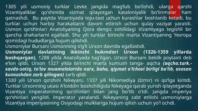XI-XV ASRLARDA USMONIYLAR SULTONLIGI 4