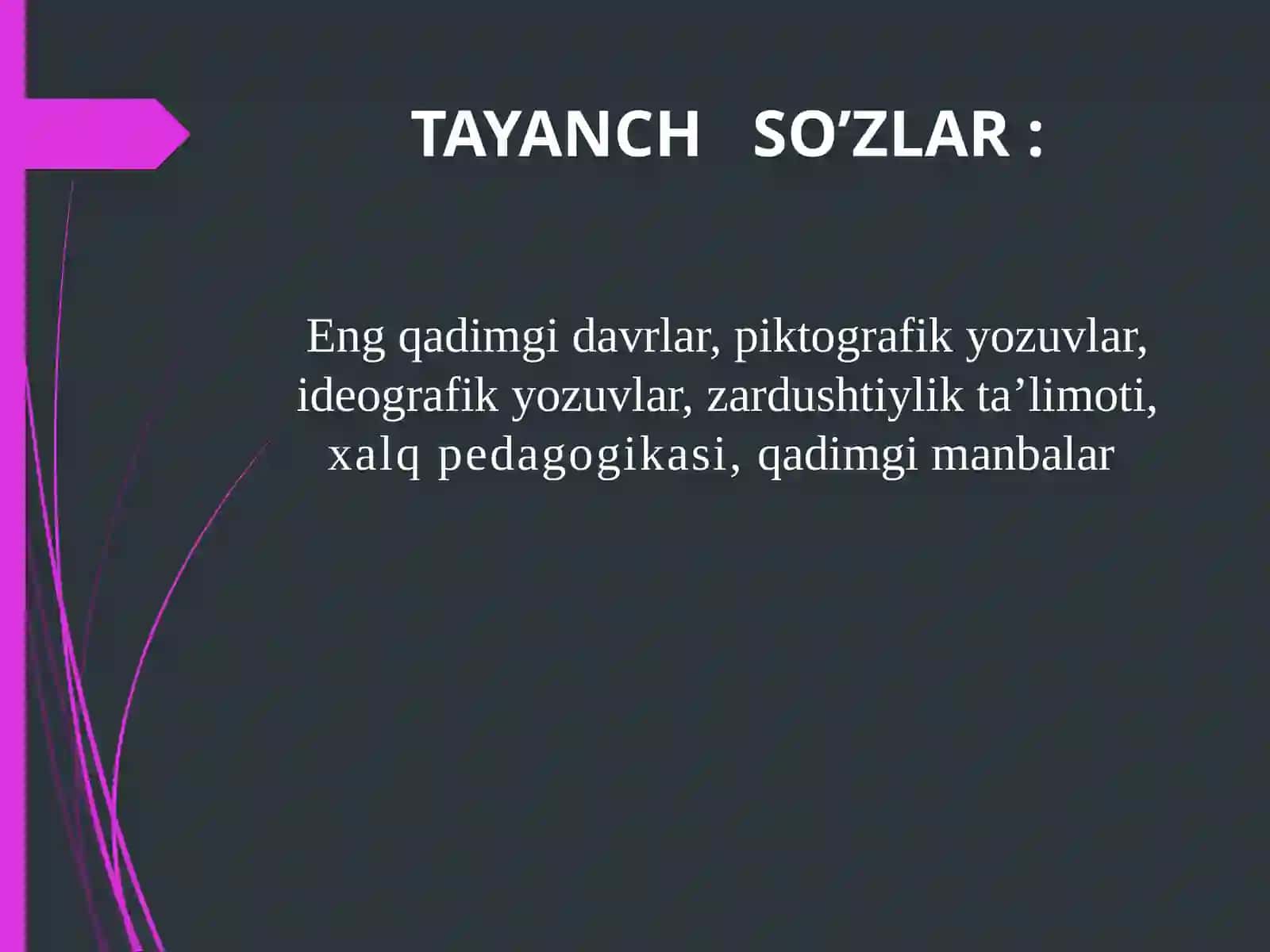Pedagogika tarixi fan sifatida. Ibtidoiy jamoada tarbiya 4