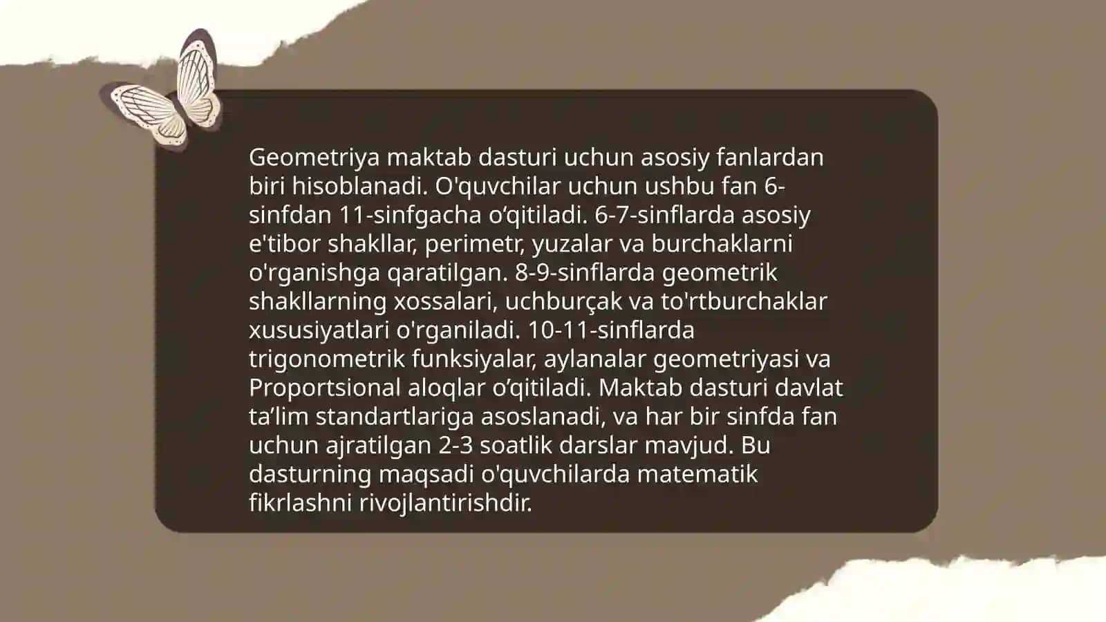 Matematika ixtisoslashgan sinflarda o'qitishni tashkil qilish 4