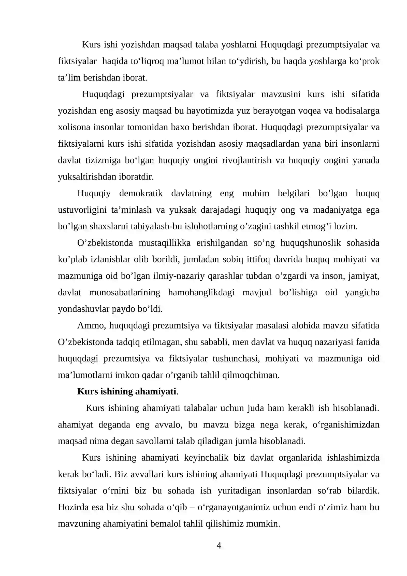 HUQUQDAGI PREZUMPTSIYALAR VA FIKSIYALAR 4