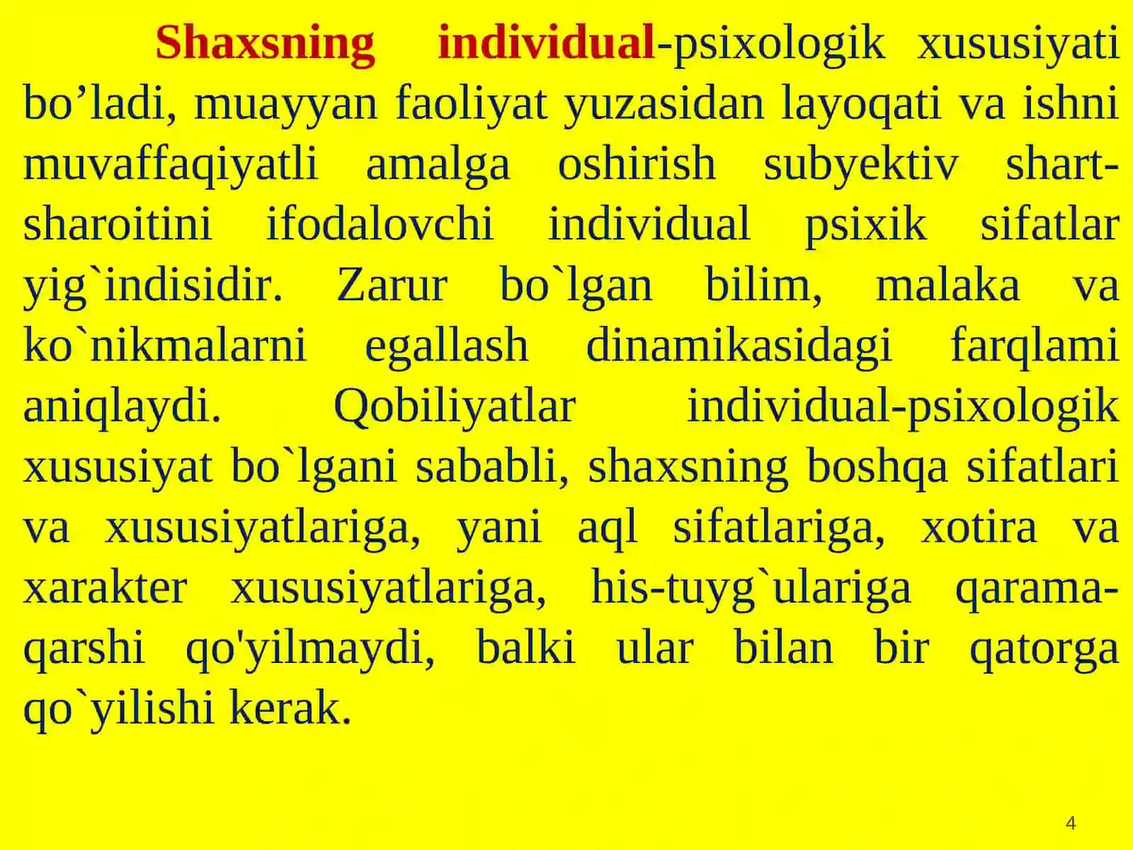 PEDAGOGLIK KASBININGUMIYITASNIFI 4