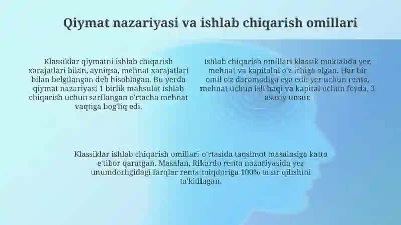 Klassik Maktab Vakillarining Iqtisodiy Qarashi 4