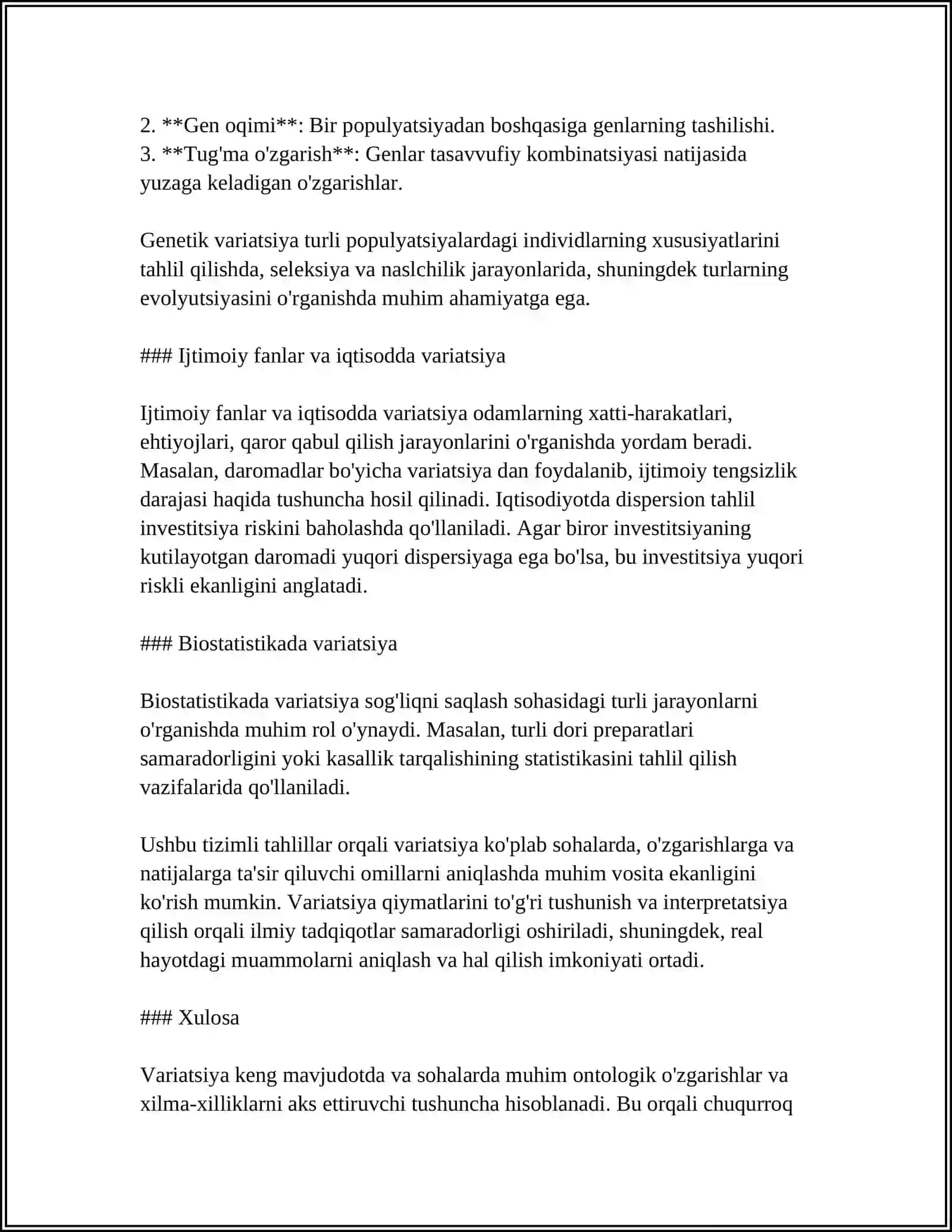 STATISTIKADA VARIATSIYANI BAHOLASH USULLARI 4