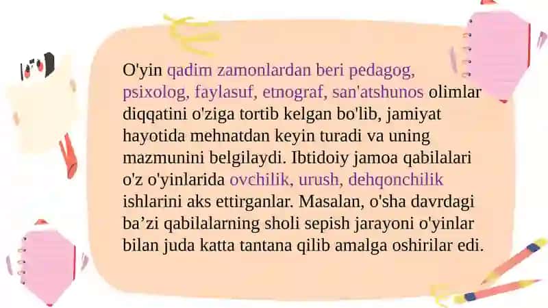 Maktabgacha ta’lim tashkilotlarida o‘yin va uning turlari. 4