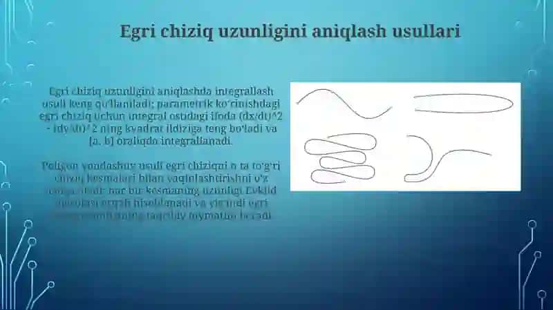 Rektifikatsiyalanuvchi egri chiziqlar 4