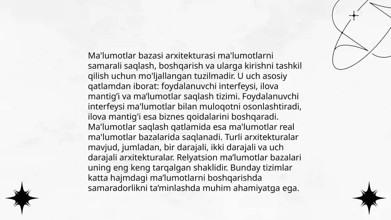 Ma'lumotlar Bazasi Modellari va Ma'lumot Turlari 4
