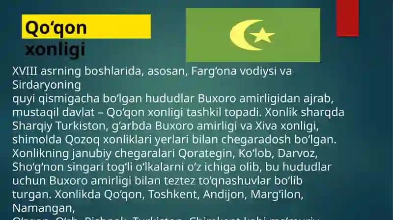 XVII-XX asr Oʻrta Osiyo tarixiy geografiyasi 4