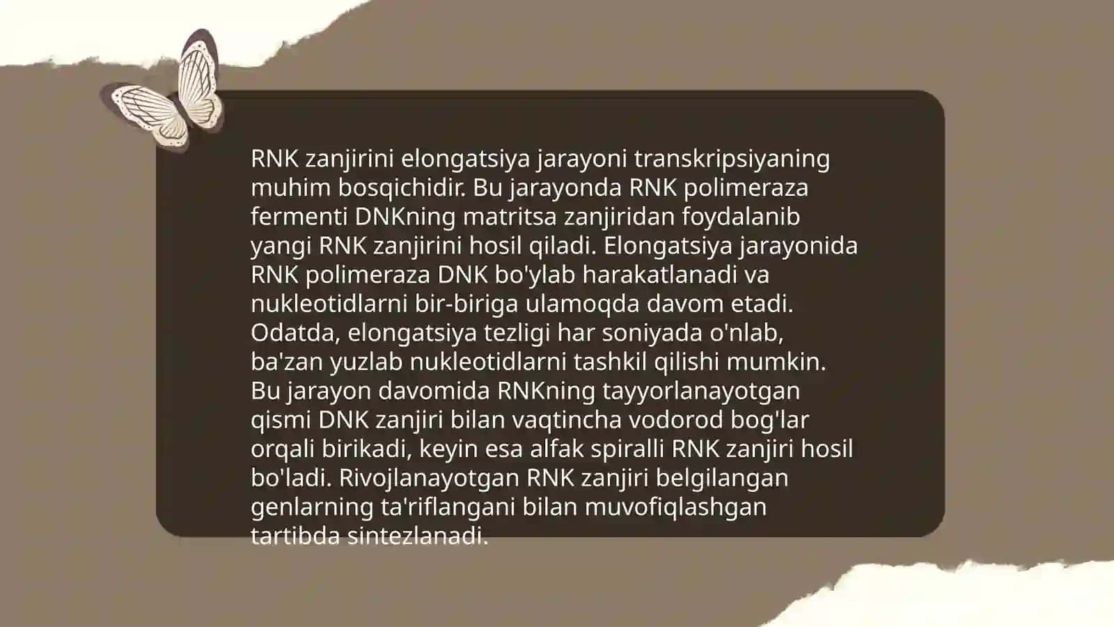 RNK zanjirini oʻsishi (elongatsiya), RNK zanjirini terminatsiyasi 4