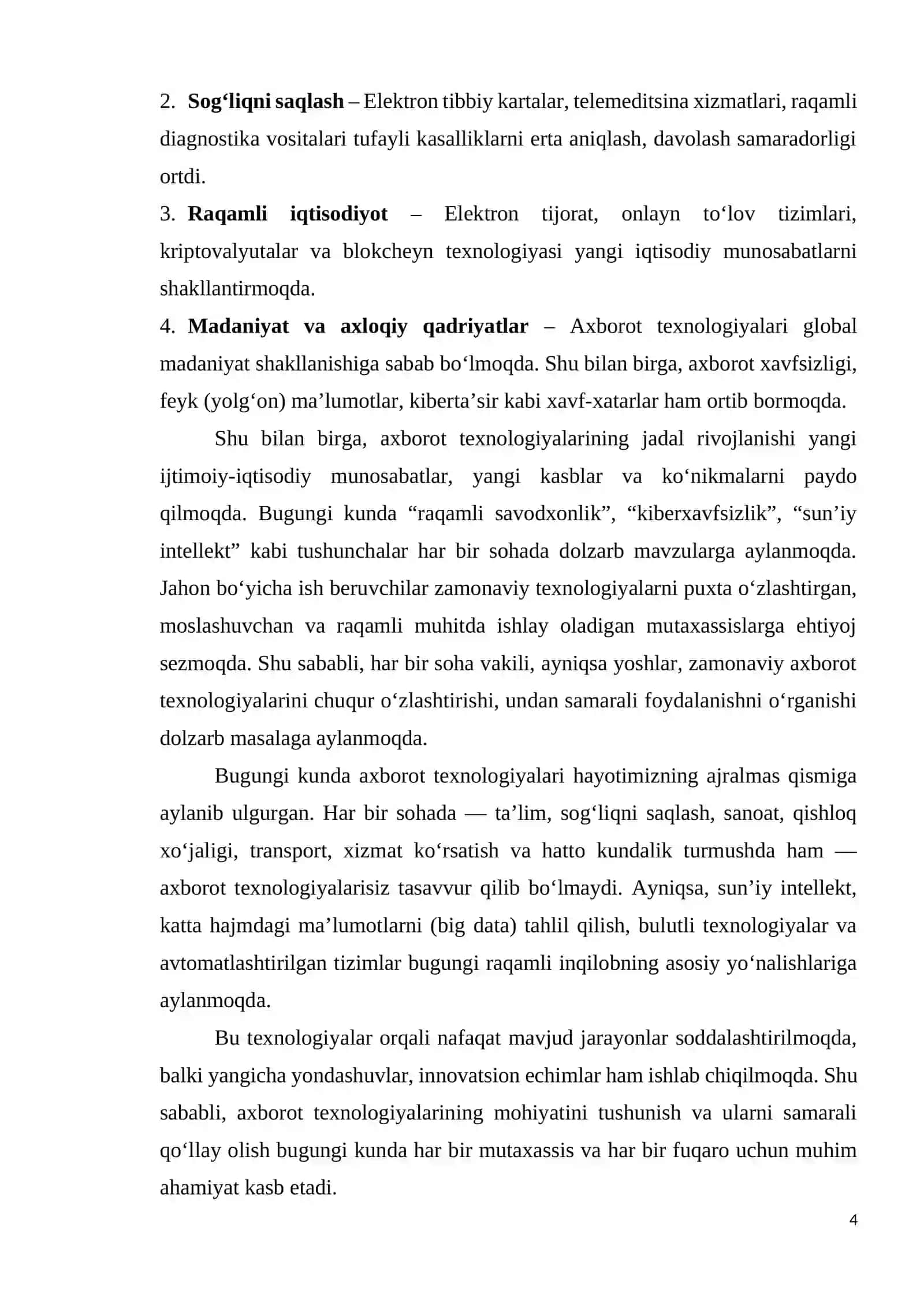 Zamonaviy axborot texnalogiyalari 4