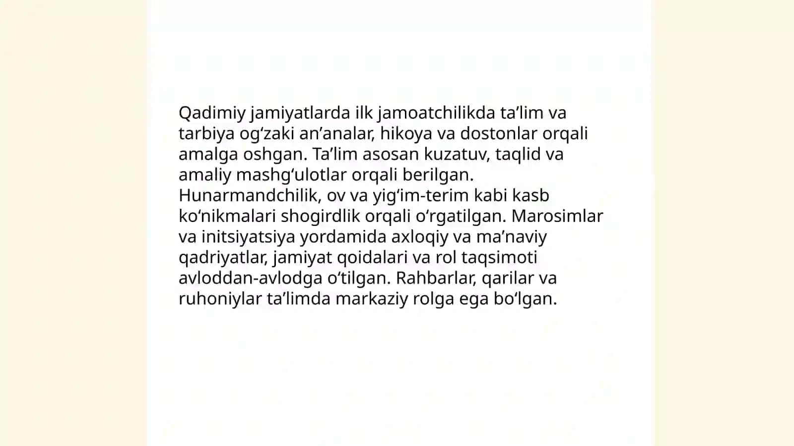 Ijtimoiy-iqtisodiy formatsiyalarning taʼlim, tarbiya va maorif tizimlariga taʼsiri: nazariy umumiy nuqtai nazar 4