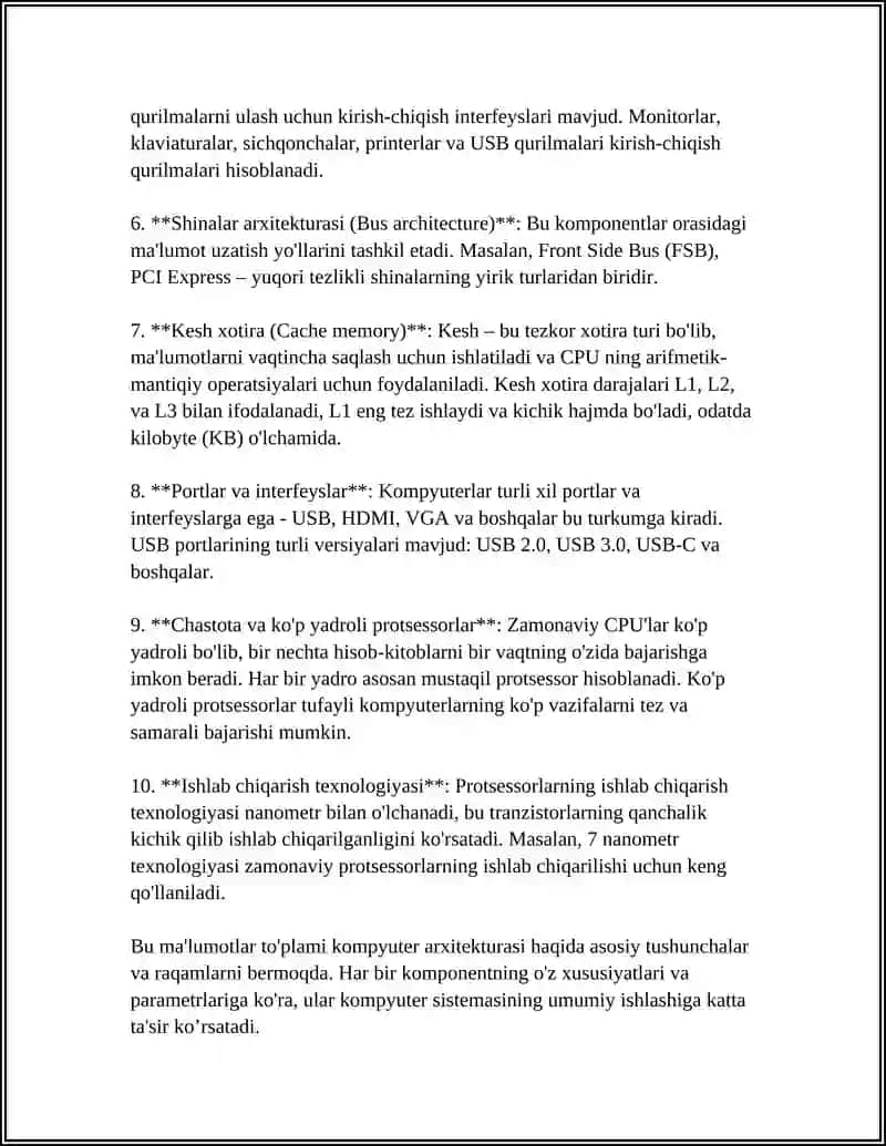KOMPYUTER TASHKIL ETILISHIDA KOʻP SATIHLILIK 4