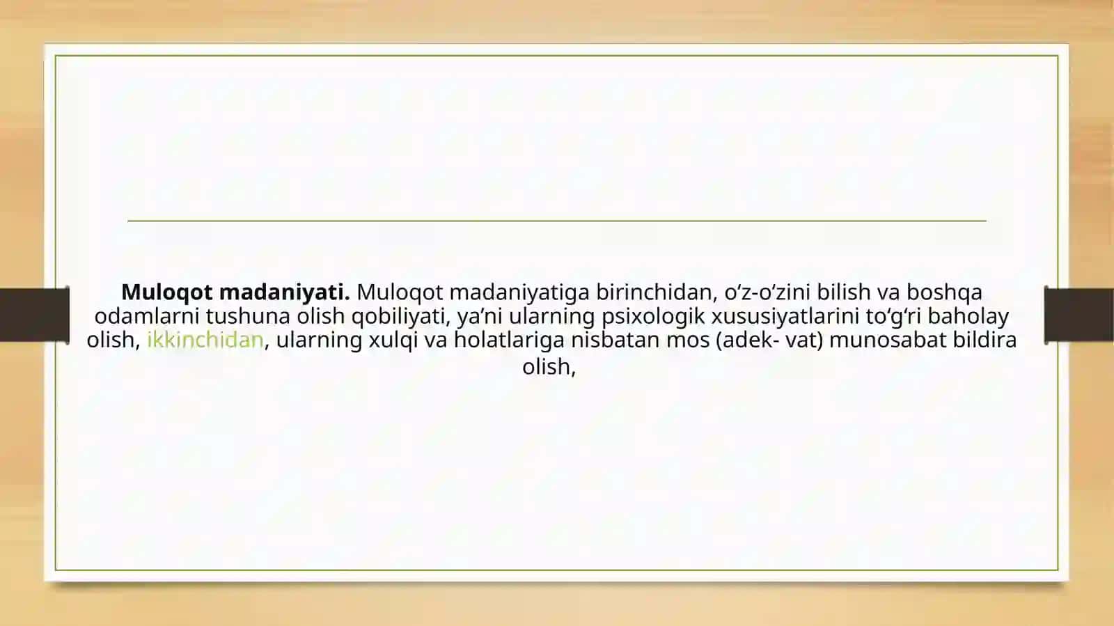 Muloqat madaniyati oilaviy hayotga tayyorlikning bir yonalishi sifatida 4