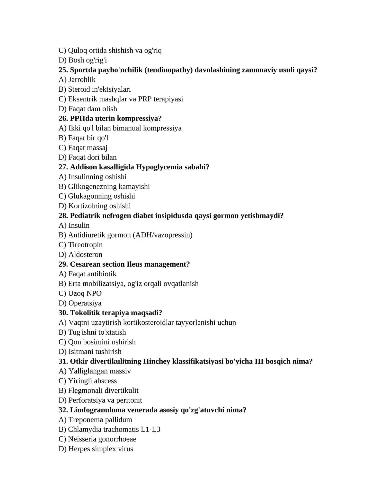 Tibbiyot testlari DOCX 4