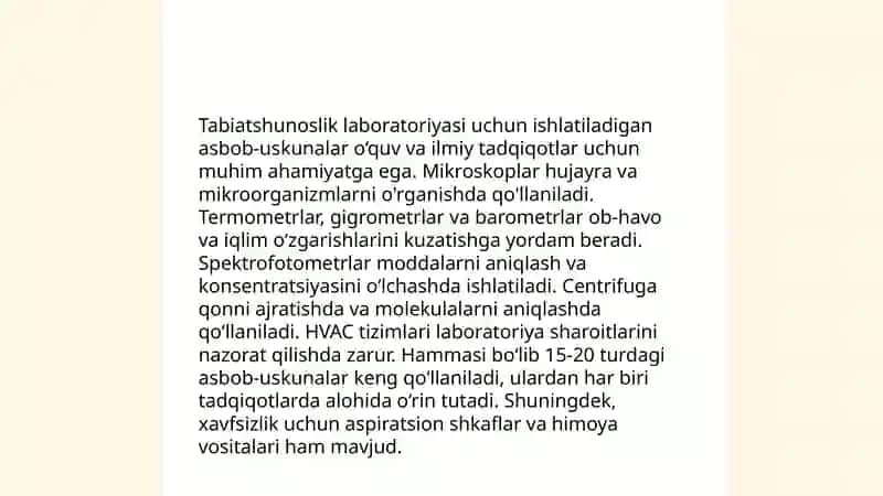 Tabiatshunoslik darslarini jihozlash va o'lkashunoshlik burchagini tashkil etish 4