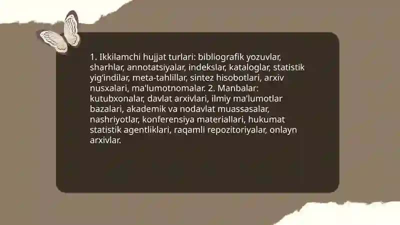 Ikkilamchi hujjat oqimi 4