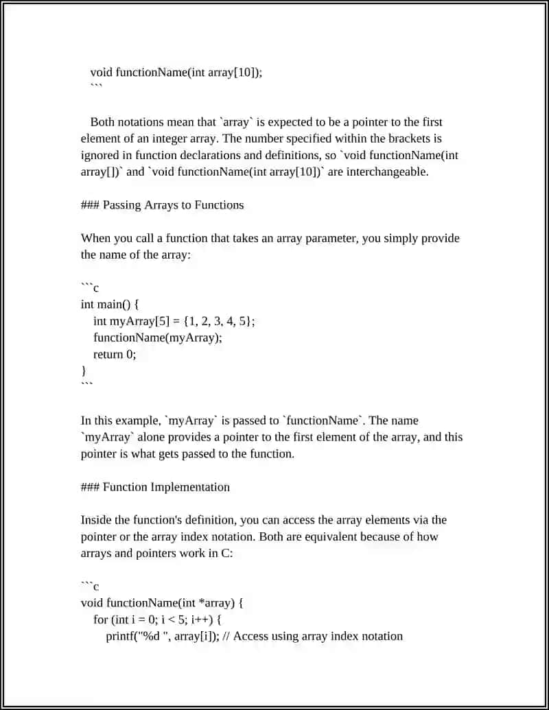 REFERAT Theme: BIR O'ICHOVLI MASSIVLARNI FUNKSIYA PARAMETRLARI SIFATIDA GO'LLANILISHI 4