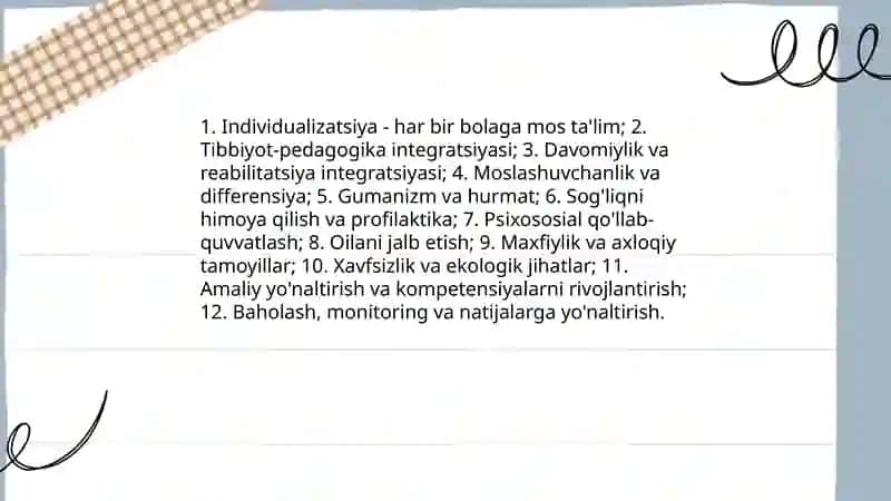 Gospital pedagogikasi va uning tamoyillari 4