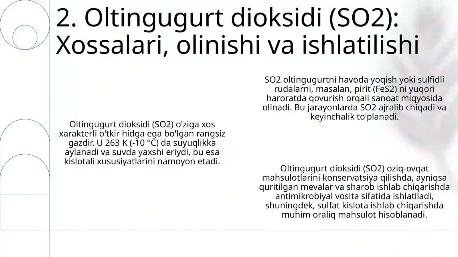 Oltingugurtning kislorodli birikmalari 4