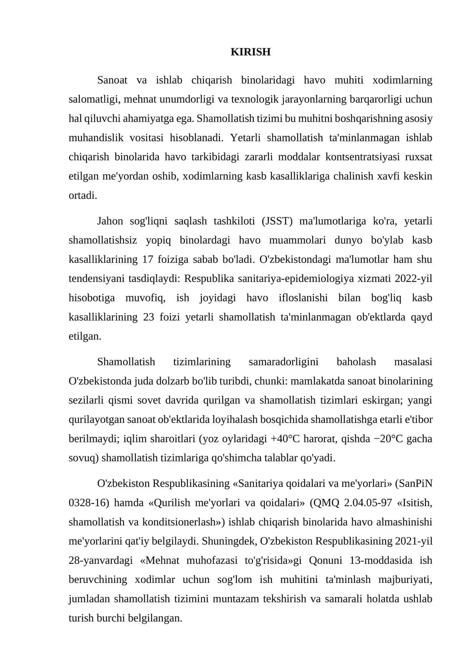 Ishlab chiqarish binolarida shamollatish tizimlarining samaradorligini baholash 4