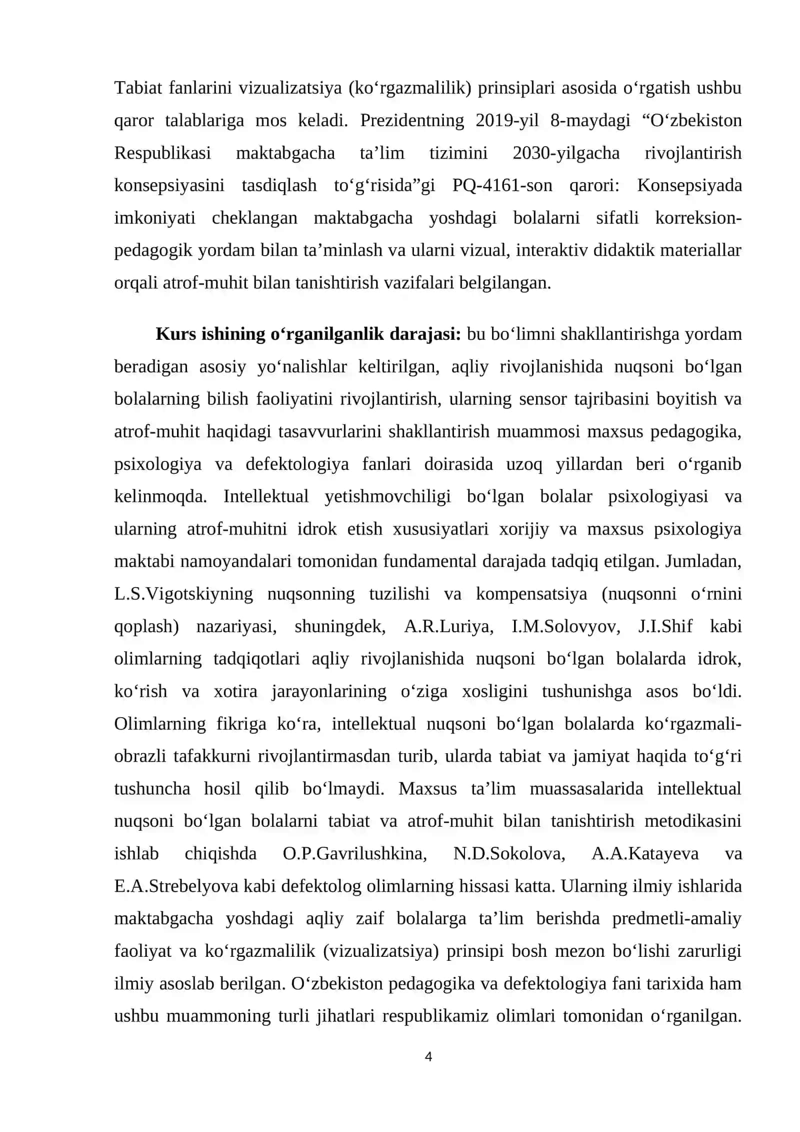 Aqliy rivojlanishida nuqsoni bo‘lgan bolalarda tabiat haqidagi    tassavurlarni shakllantirishning visual usullari. 4