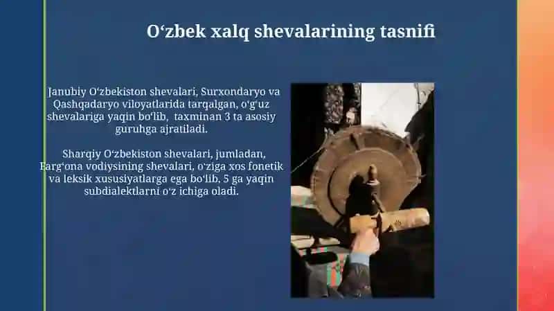O’zbek xalq shevalari tasnifi 4