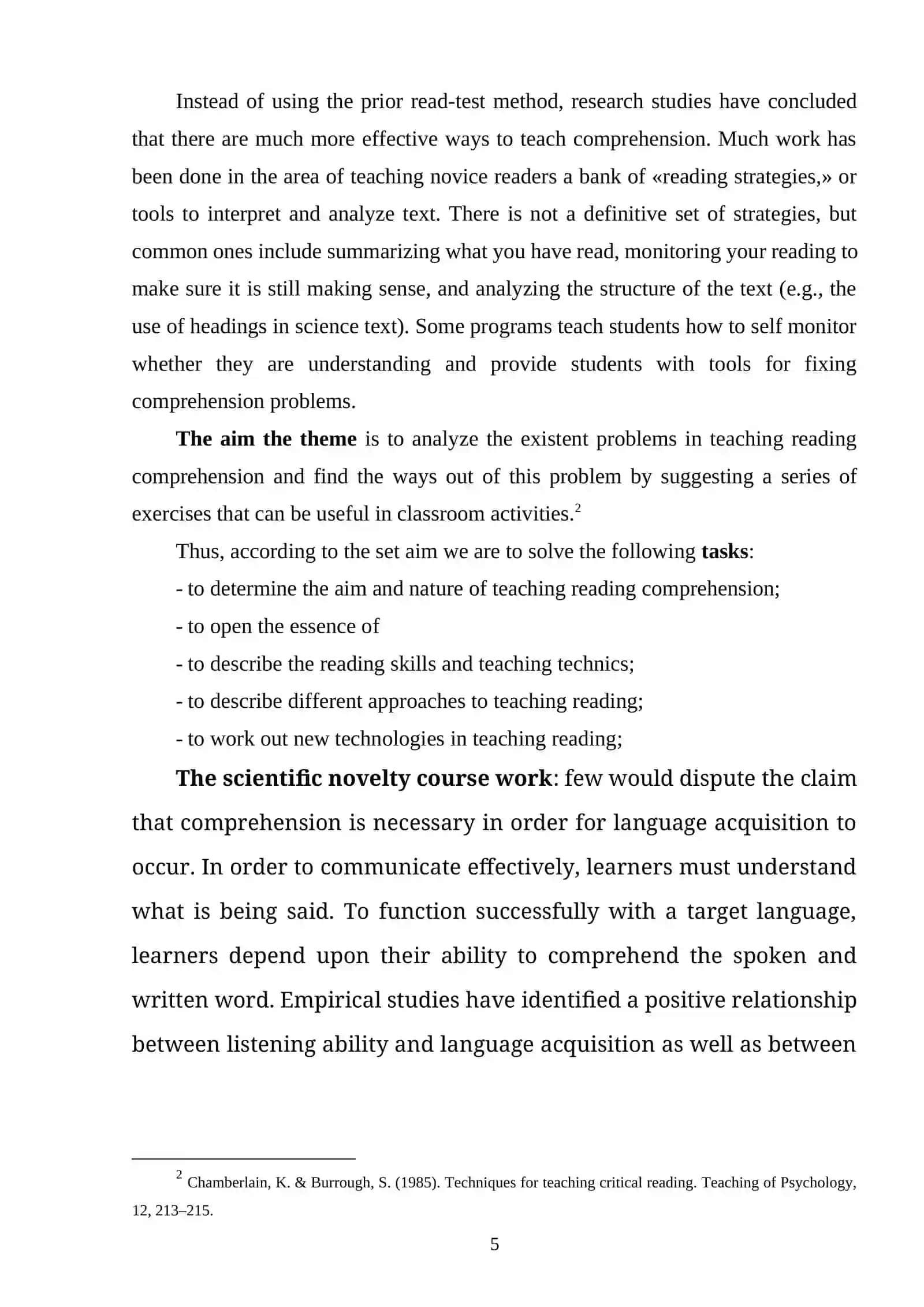 Strategies for assessing the reading and listening skills of a2 level students 4
