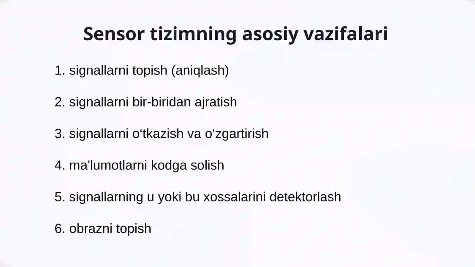 Organizmning sensor retsepsiyasi va teri analizatori lokolizatsiyani aniqlash 4