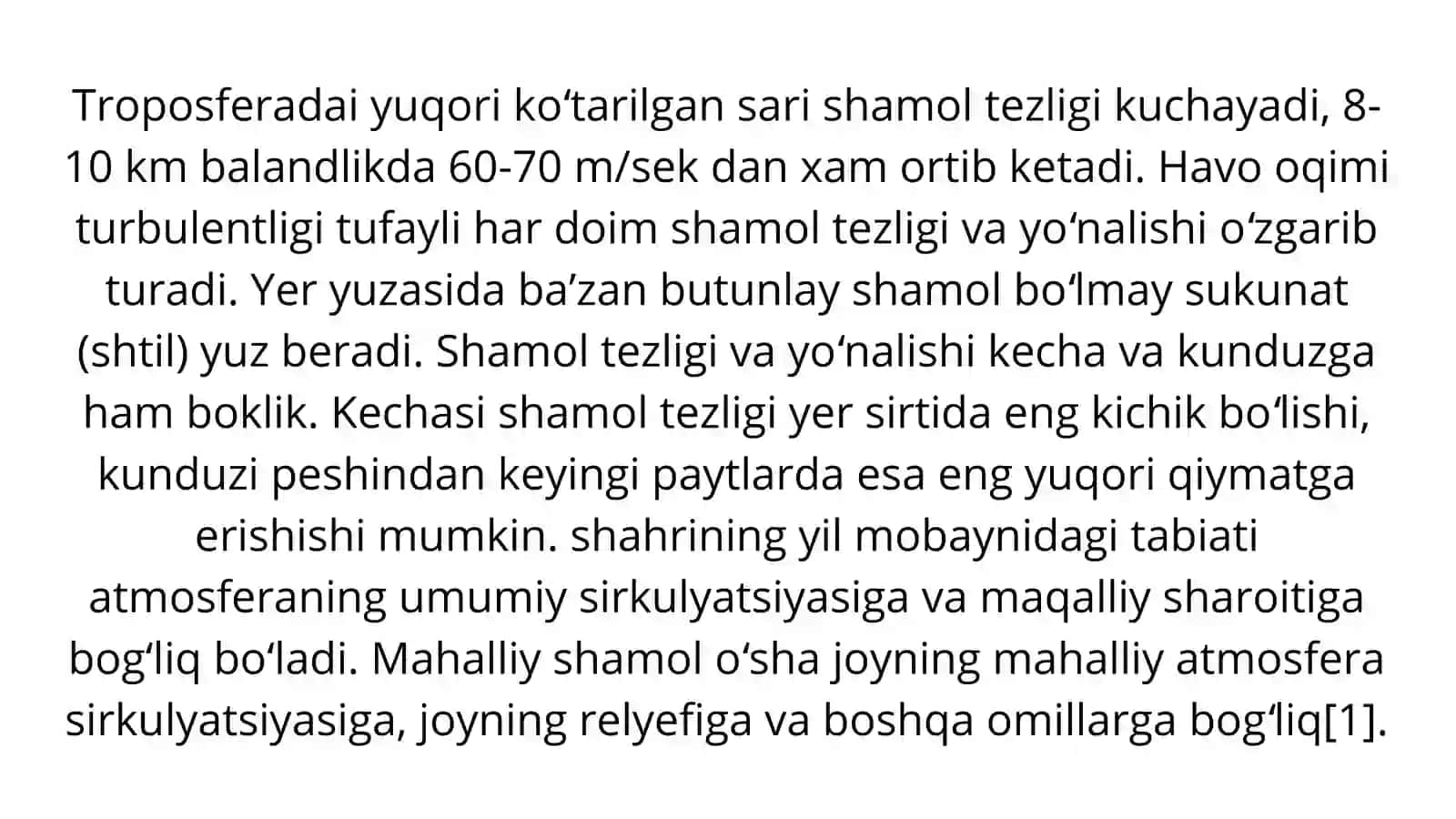 Shamollar, uning turlari, mahalliy va sayyoraviy shamollar 4