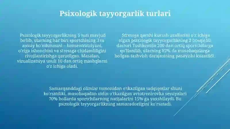 Psixologik tayyorgarlik turlarining vazifalari 4