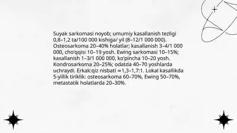 Yumshoq toʻqima va suyak sarkomasi 4