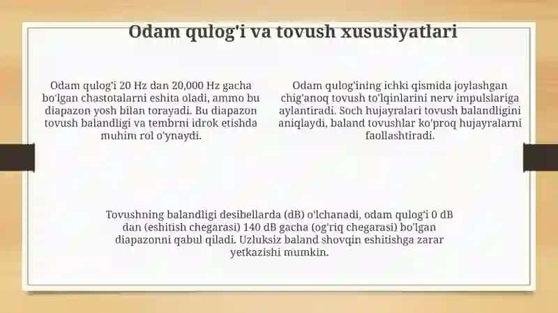 Atrofimizdagi tovushlar qanday hosil boʻlishini oʻrganish 4