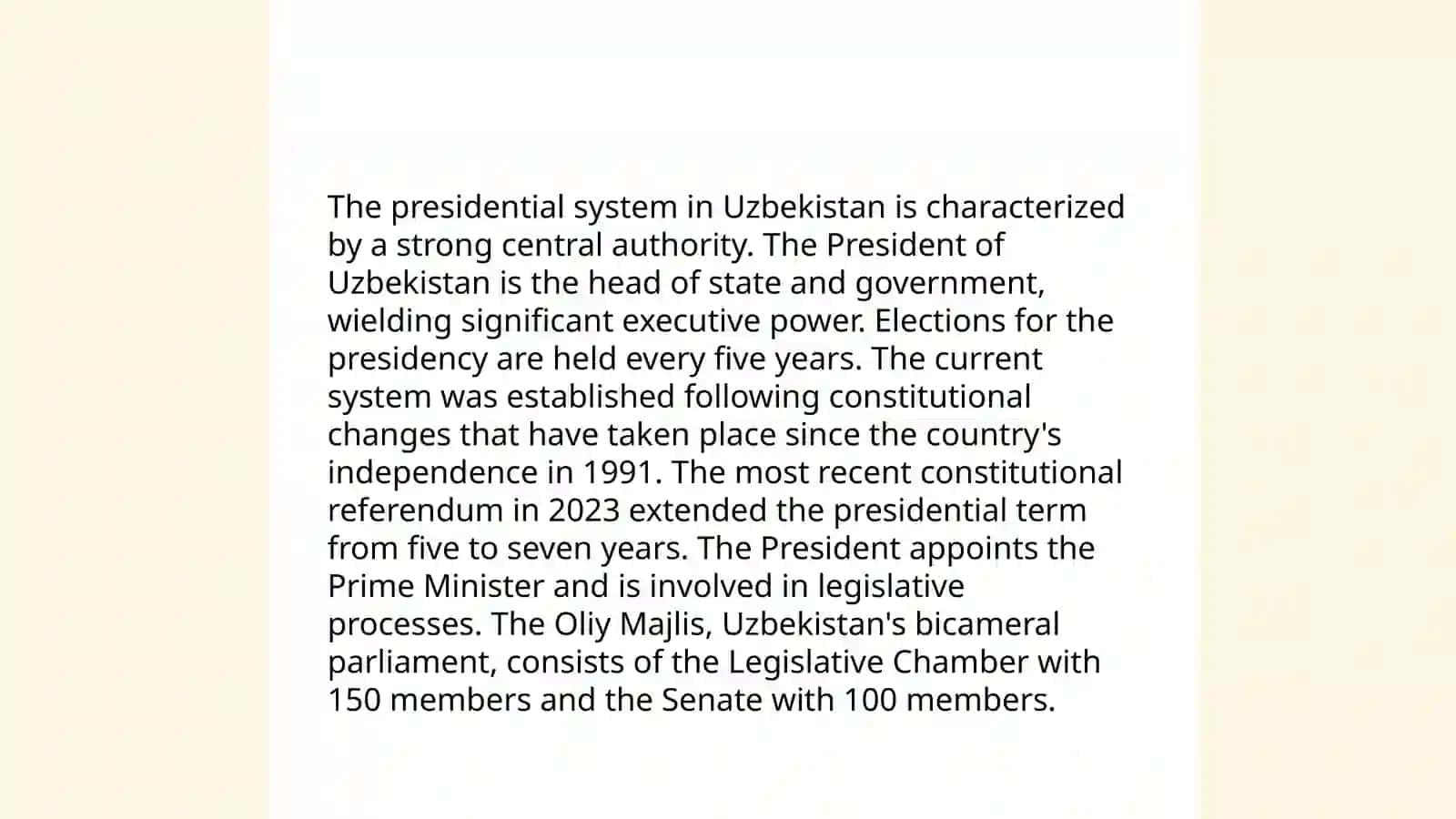 Political system of Uzbekistan 4